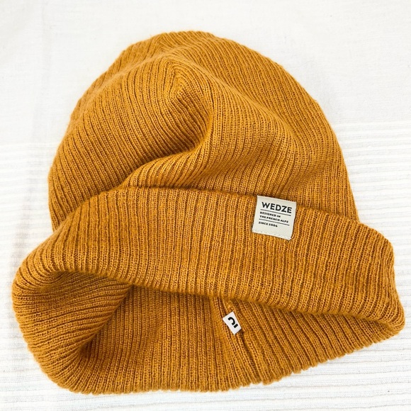 Wedze Ski Beanie - Fisherman in Golden Brown - Picture 11 of 14